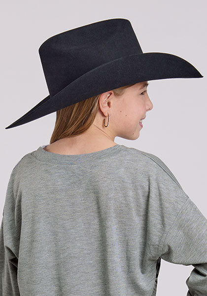 Roper Girl's Gray Horse Long Sleeve T-Shirt