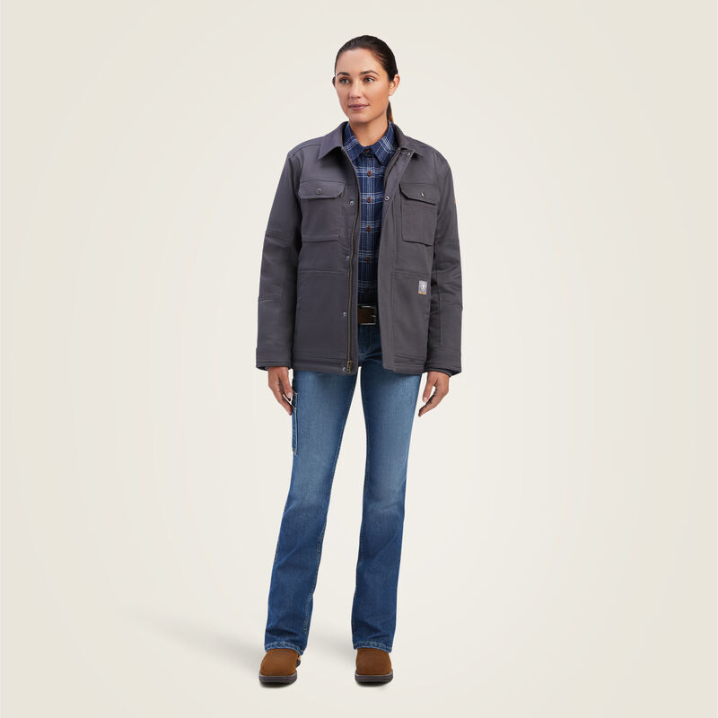 +Leanin' Pole Women's Logo'd Ariat DuraCanvas Coat