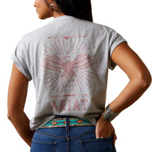 Load image into Gallery viewer, Ariat Women&#39;s Fly High Heather Gray T-Shirt
