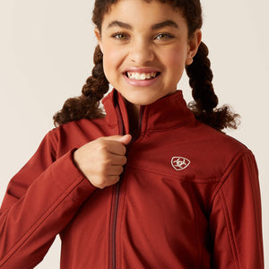 Ariat Girl's Fired Brick New Team Softshell Jacket