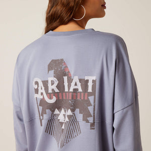 Ariat Women's Folkstone Gray Thunderbird Long Sleeve T-Shirt