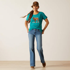 Ariat Women's Longhorn Watercolor T-Shirt