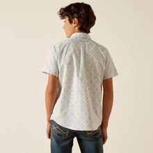 Load image into Gallery viewer, Ariat Boy&#39;s Kaleidoscope Kai Short Sleeve Western Shirt
