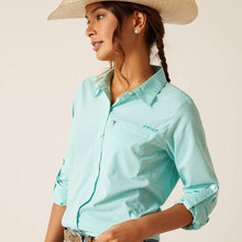 Load image into Gallery viewer, Ariat Women&#39;s VentTEK Kirby Baltic Check Western Shirt
