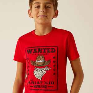 Ariat Boy's Red Wanted T-Shirt