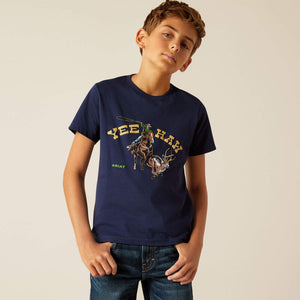 Ariat Boy's Navy Yeehaw T-Shirt