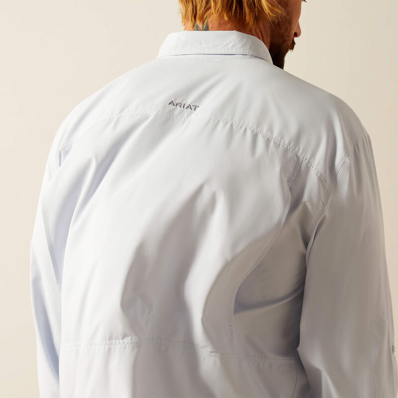 Ariat Men's Big & Tall VentTEK Halogen Blue Western Shirt