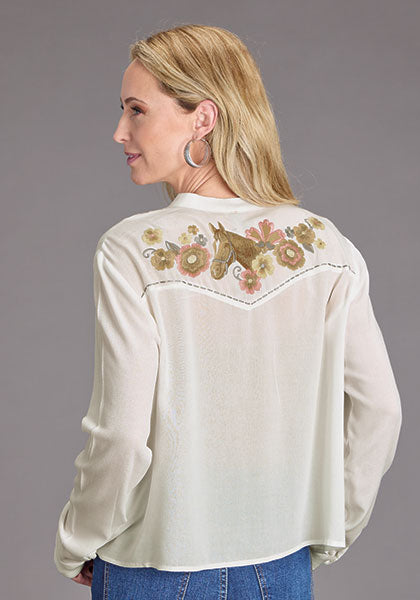Stetson Women's Embroidered Western Blouse
