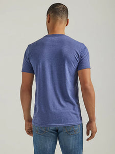 Wrangler Men's Demin Color Looped Logo T-Shirt