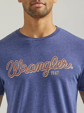 Load image into Gallery viewer, Wrangler Men&#39;s Demin Color Looped Logo T-Shirt
