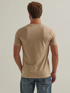 Wrangler Men's Tan Heritage Logo T-Shirt
