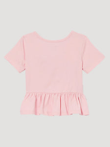Wrangler Girl's Toddler Pink Prancing Pony T-Shirt