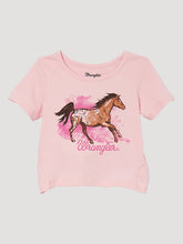 Load image into Gallery viewer, Wrangler Girl&#39;s Toddler Pink Prancing Pony T-Shirt
