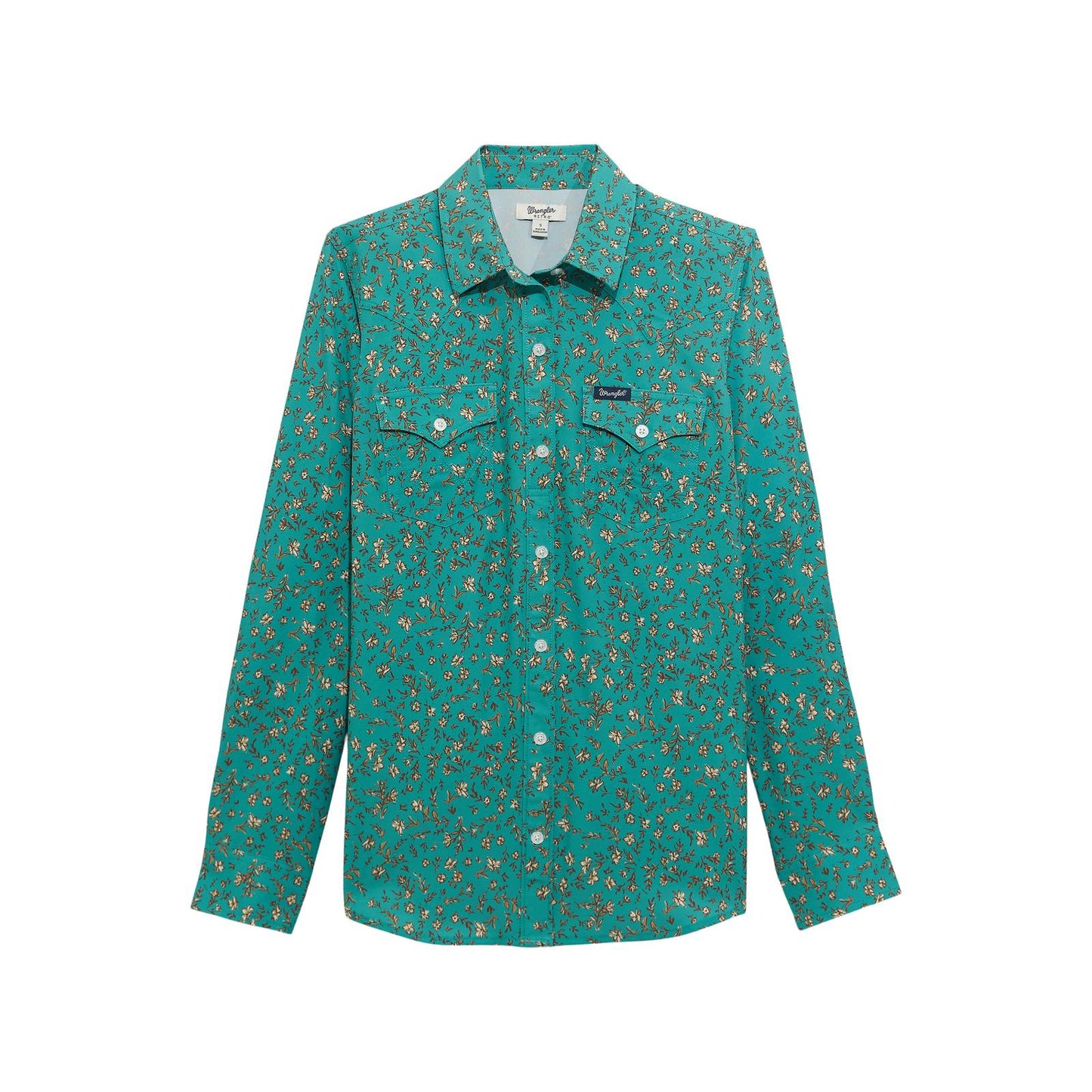 Wrangler Women's Performance Aria Green Western Shirt