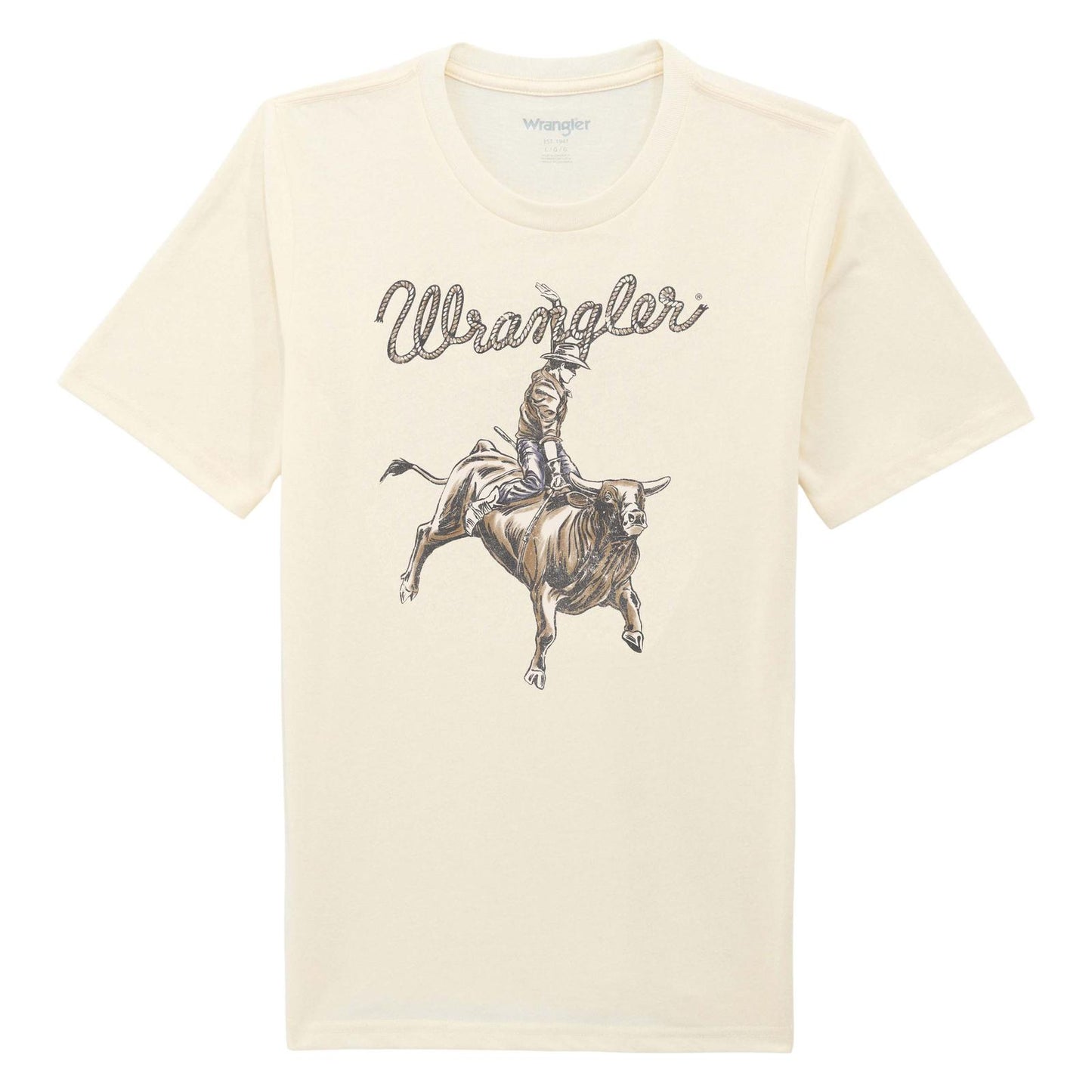 Wrangler Boy's Antique White Bull Rider T-Shirt