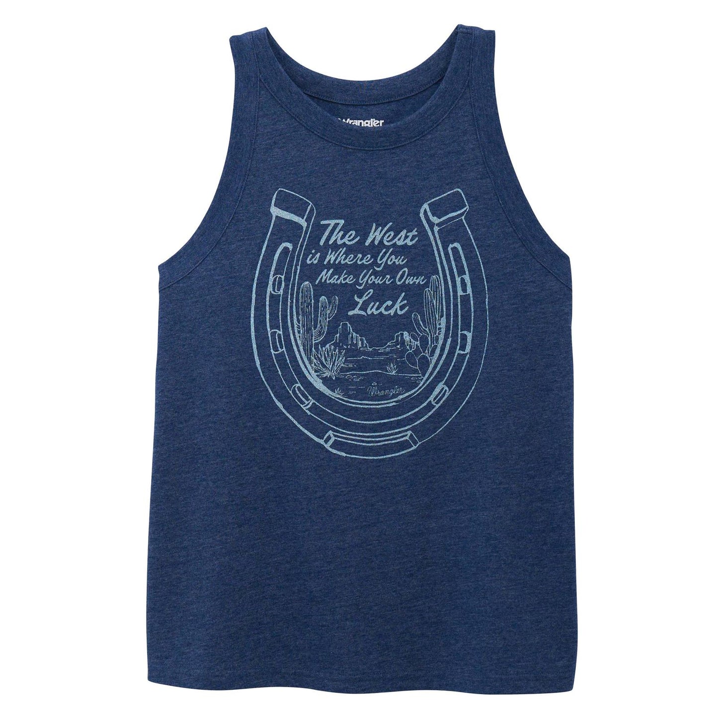 Wrangler Women's Pageant Blue Heather Goddess Tank