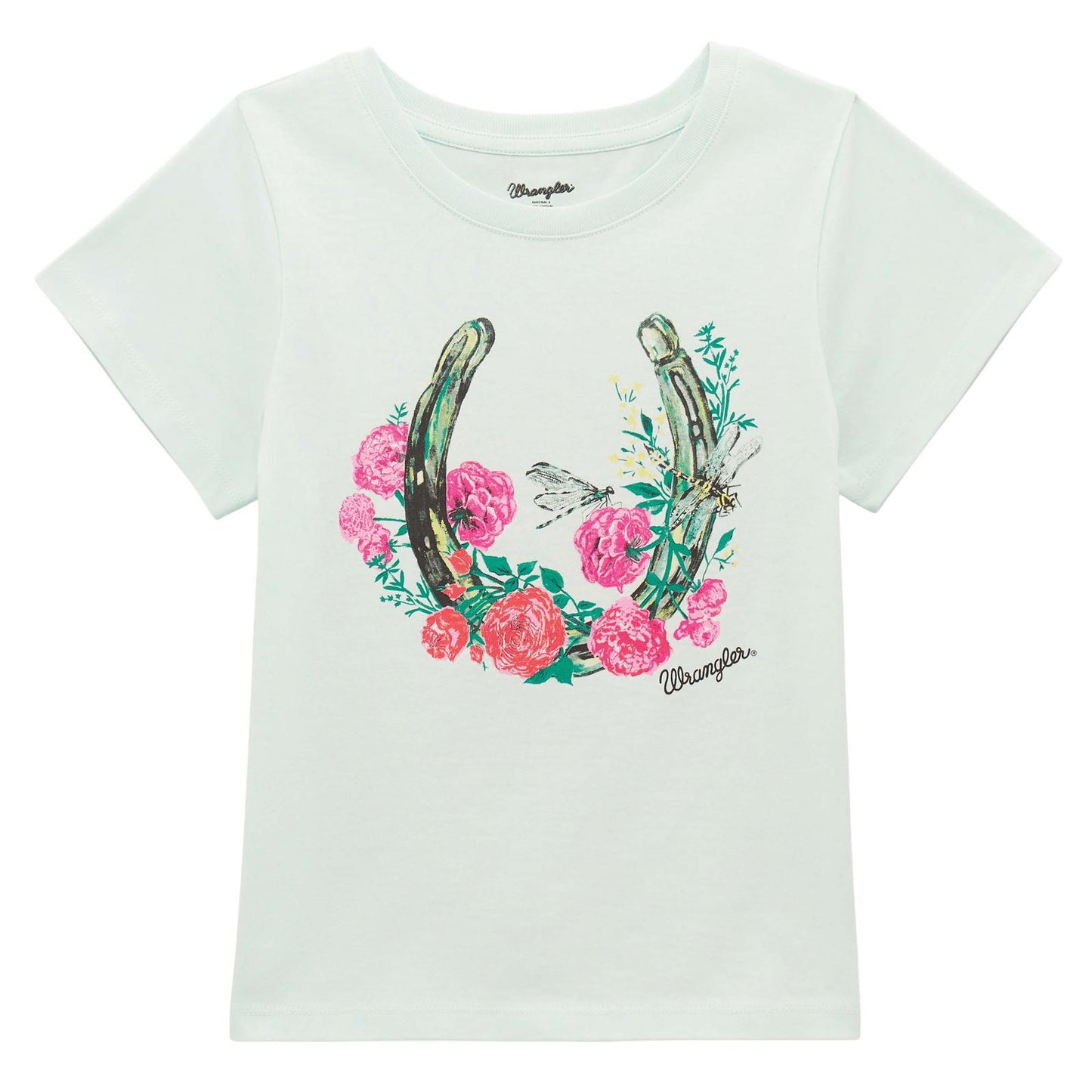 Wrangler Girl's Blue Horseshoe T-Shirt