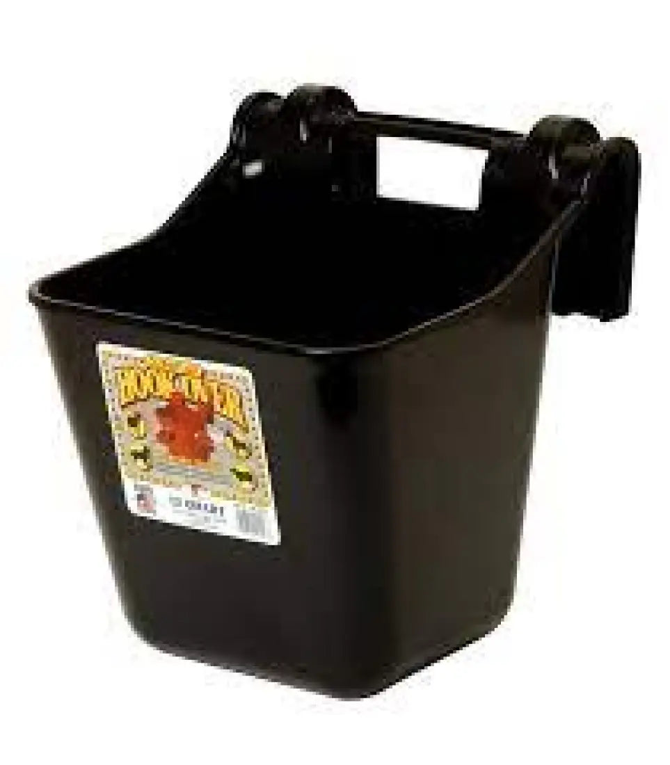 12 QT Hook Over Feeder Black Bucket