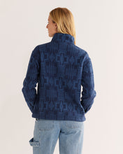 Load image into Gallery viewer, Pendleton Women&#39;s Doublesoft Dusk Blue Half-Zip Pullover
