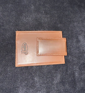 Justin Boot Stitch Magnetic Card Clip Wallet