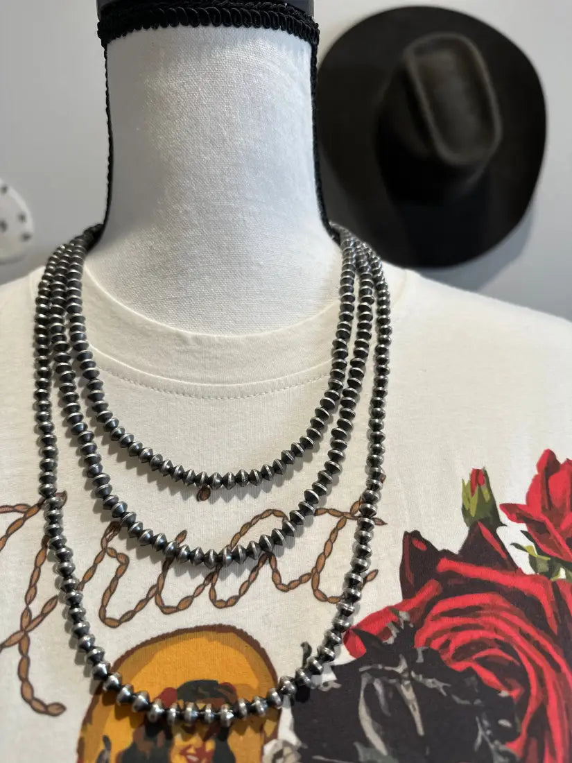 18-24’’ 6mm Navajo Saucer Pearls 24’’ Jewelry