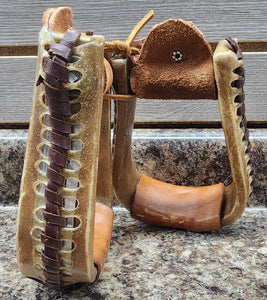 CST Rawhide Covered Youth Stirrups
