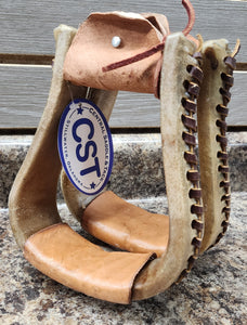 CST Rawhide Covered 2" Bell Stirrups