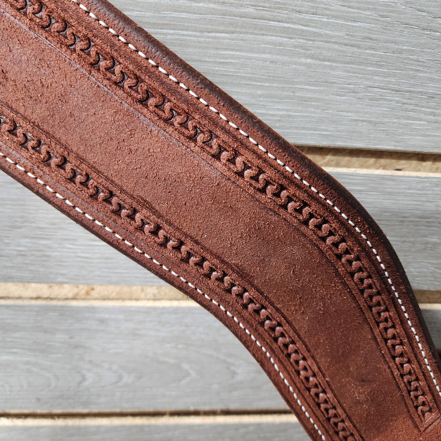 Martin Breastcollar Chestnut San Carlos Border - 2.75"