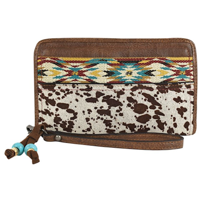 Justin Women's Painted Pony Hair on Hide Wristlet