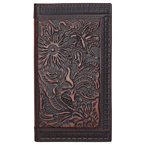 Justin Tooled & Embossed Rodeo Wallet