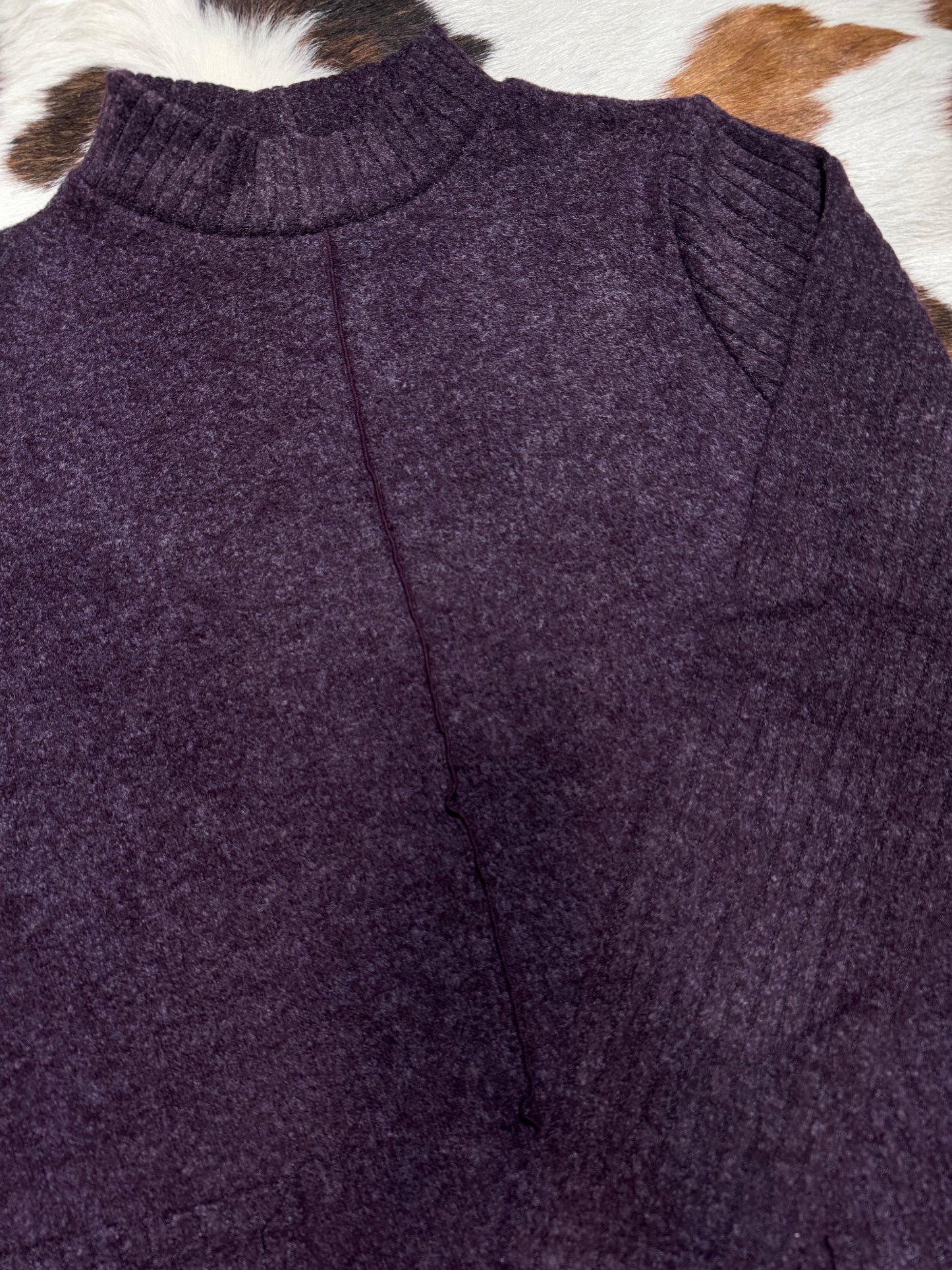 Trisha Tyler Women's Eggplant Tunic Sweater