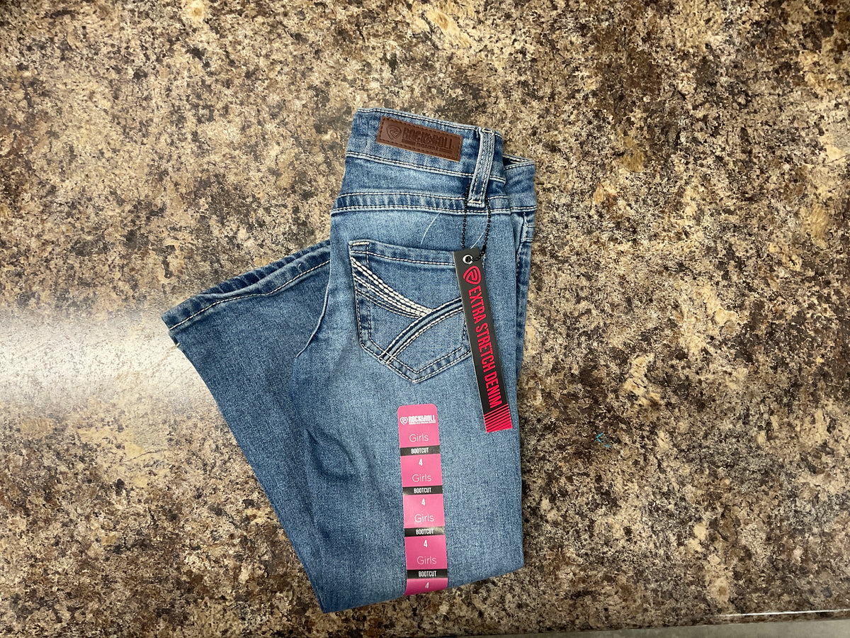 Rock & Roll Girl's Medium Vintage Bootcut Jean