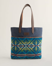 Load image into Gallery viewer, Pendleton Diamond Desert Wool &amp; Leather Market Tote
