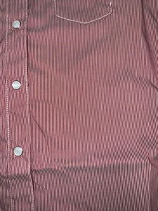 Panhandle Girl's Dark Dusty Rose Pinstripe Western Shirt