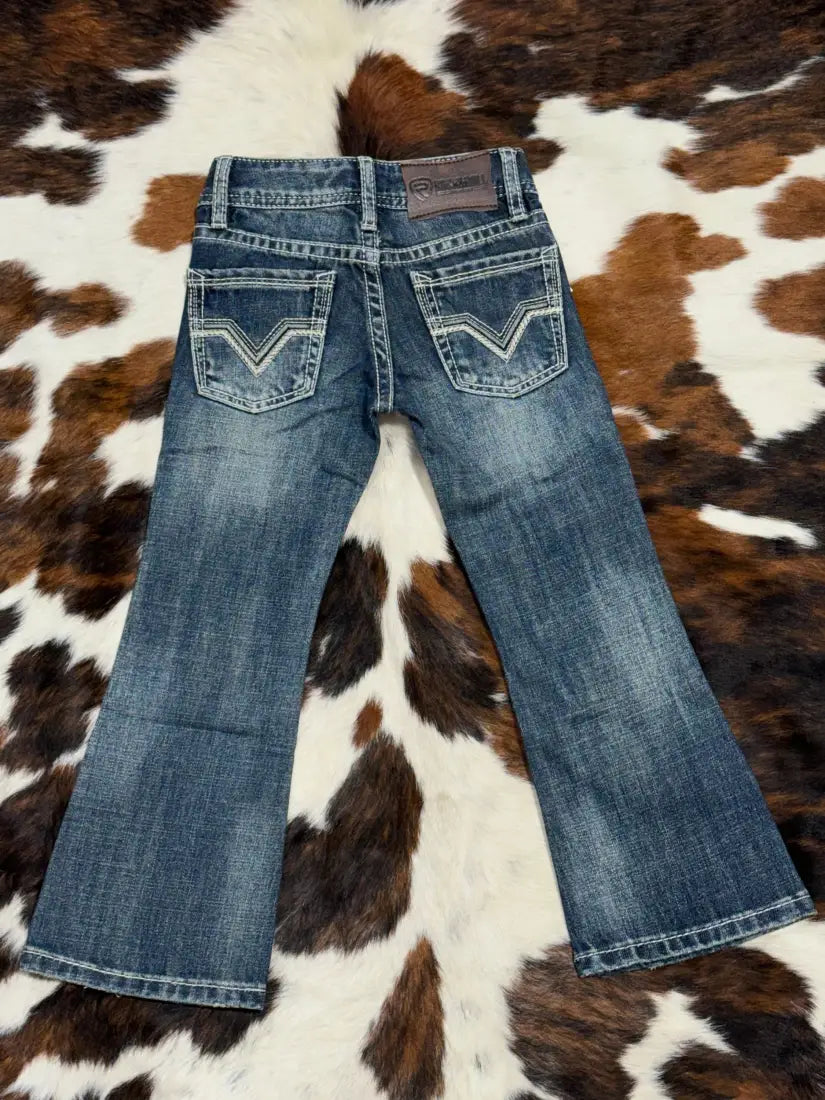 40% : Rock & Roll Boy’s BB Gun Ladder Stitch Bootcut Jean 7R Sale Boy’s Bottoms
