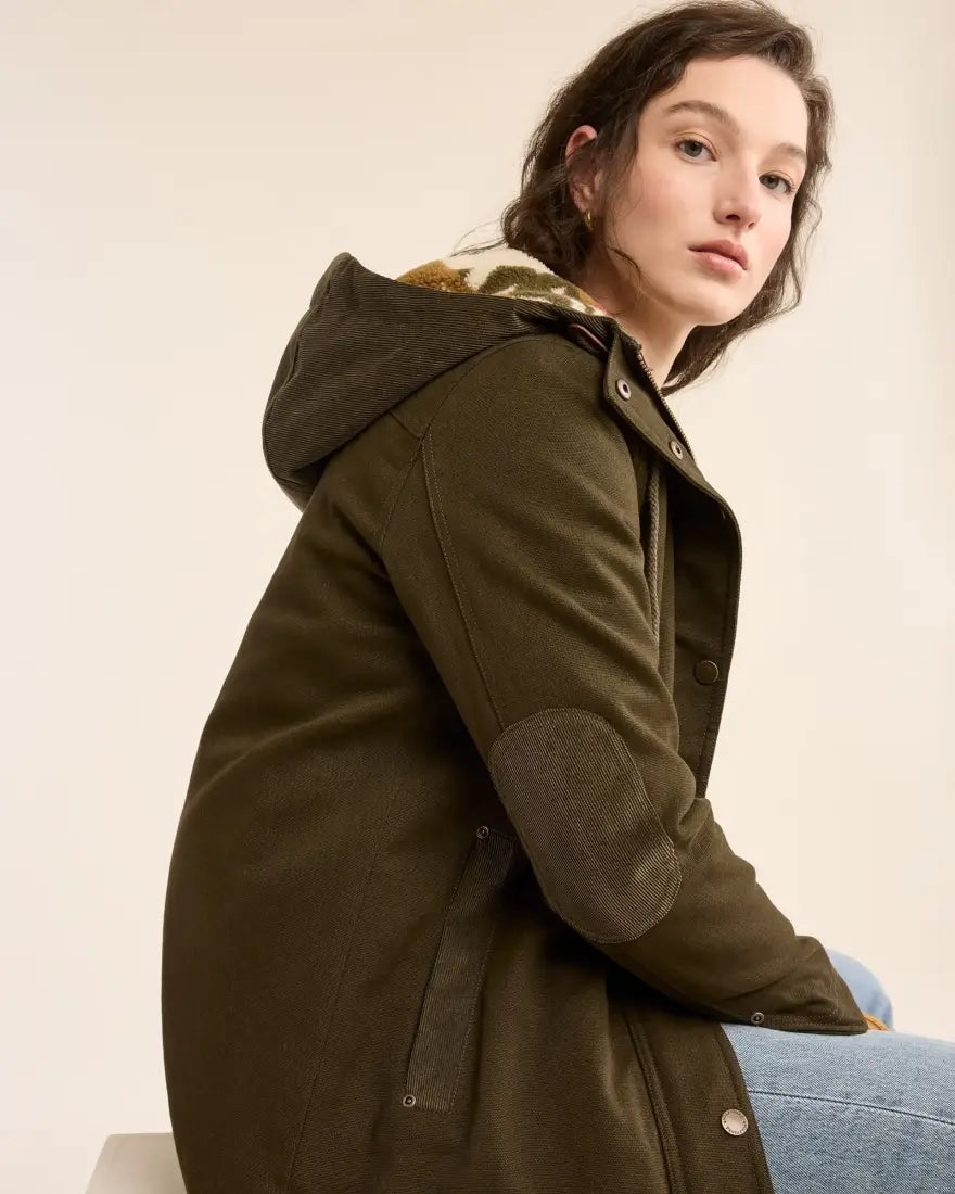 50% Pendleton Women’s Dark Olive Cedar Creek Canvas Parka Sale Women’s Coat
