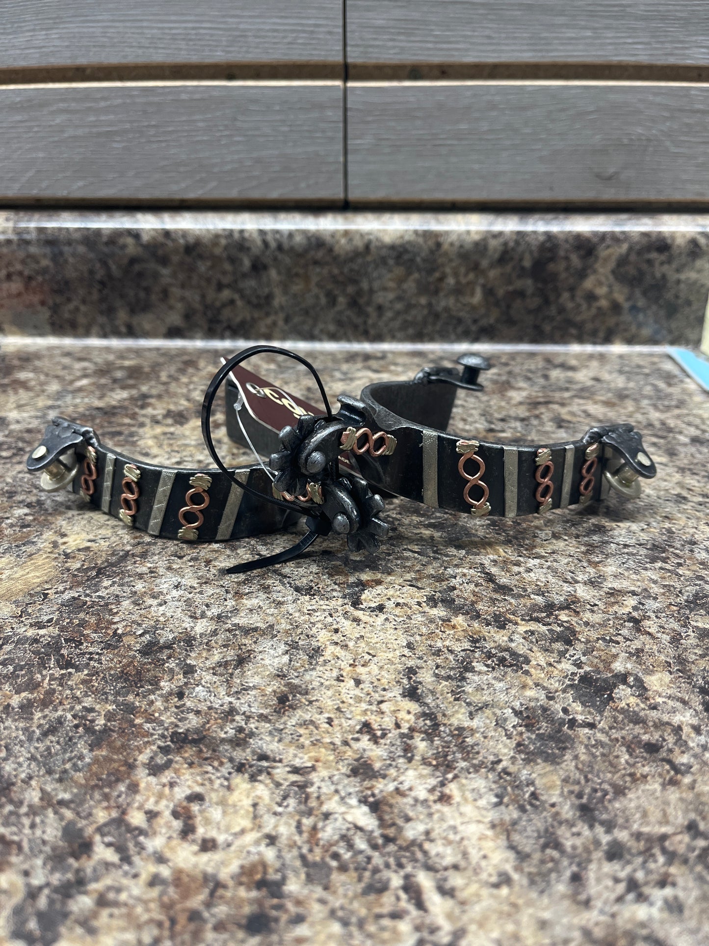 Cowboy Tack Barbwire Large Cup Spurs