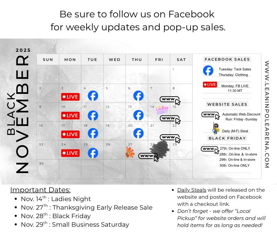 November Sale Calendar