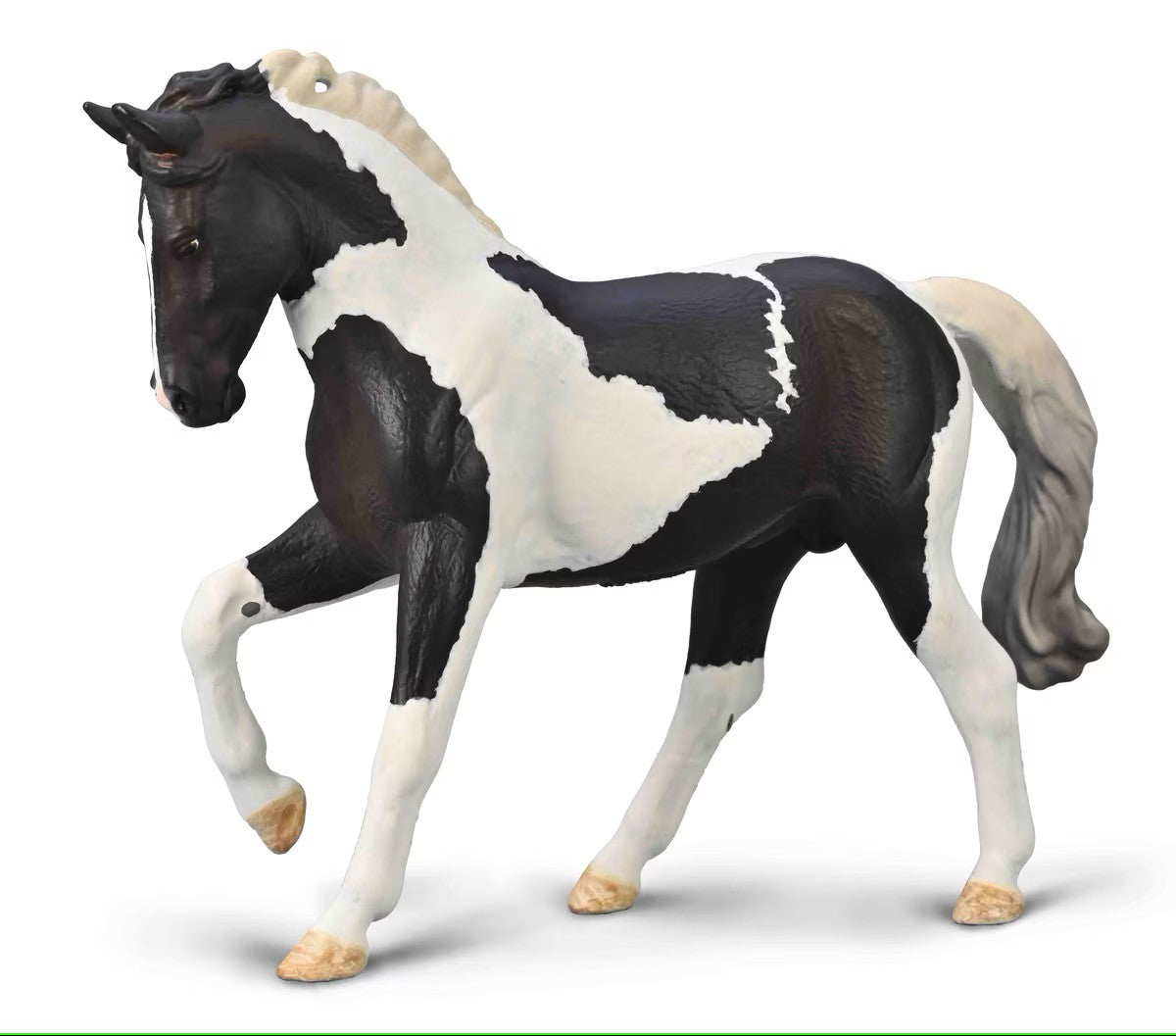 Breyer CollectA "Warmblood Stallion - Black Tobiano"