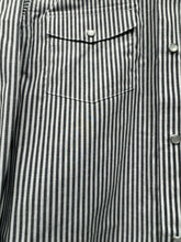 Load image into Gallery viewer, Wrangler Boy&#39;s Faded Black Pinstripe Western Shirt
