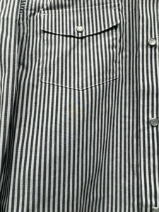 Wrangler Boy's Faded Black Pinstripe Western Shirt