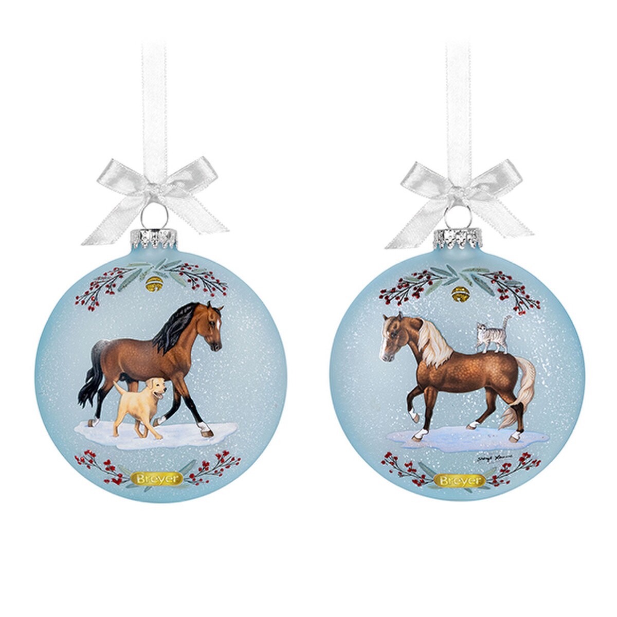 Breyer 2025 Holiday Artist's Ornament - "Morgans & Friends"