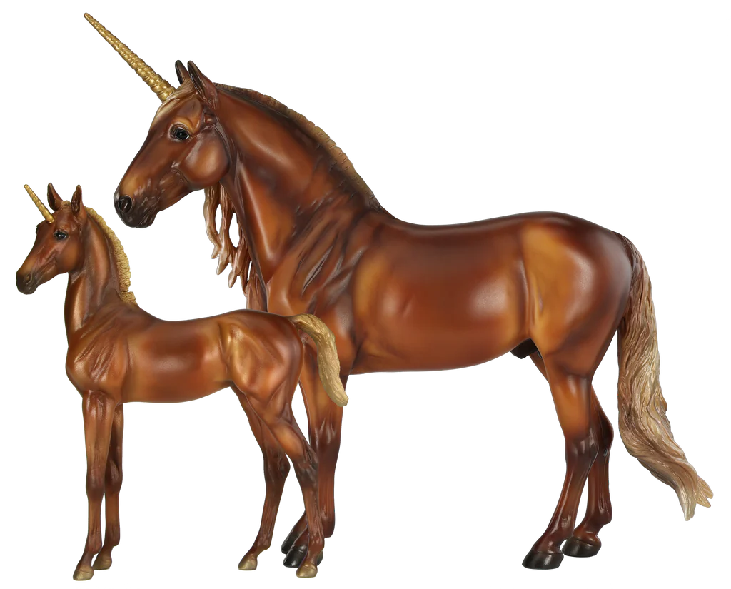 breyer unicorn mare and foal