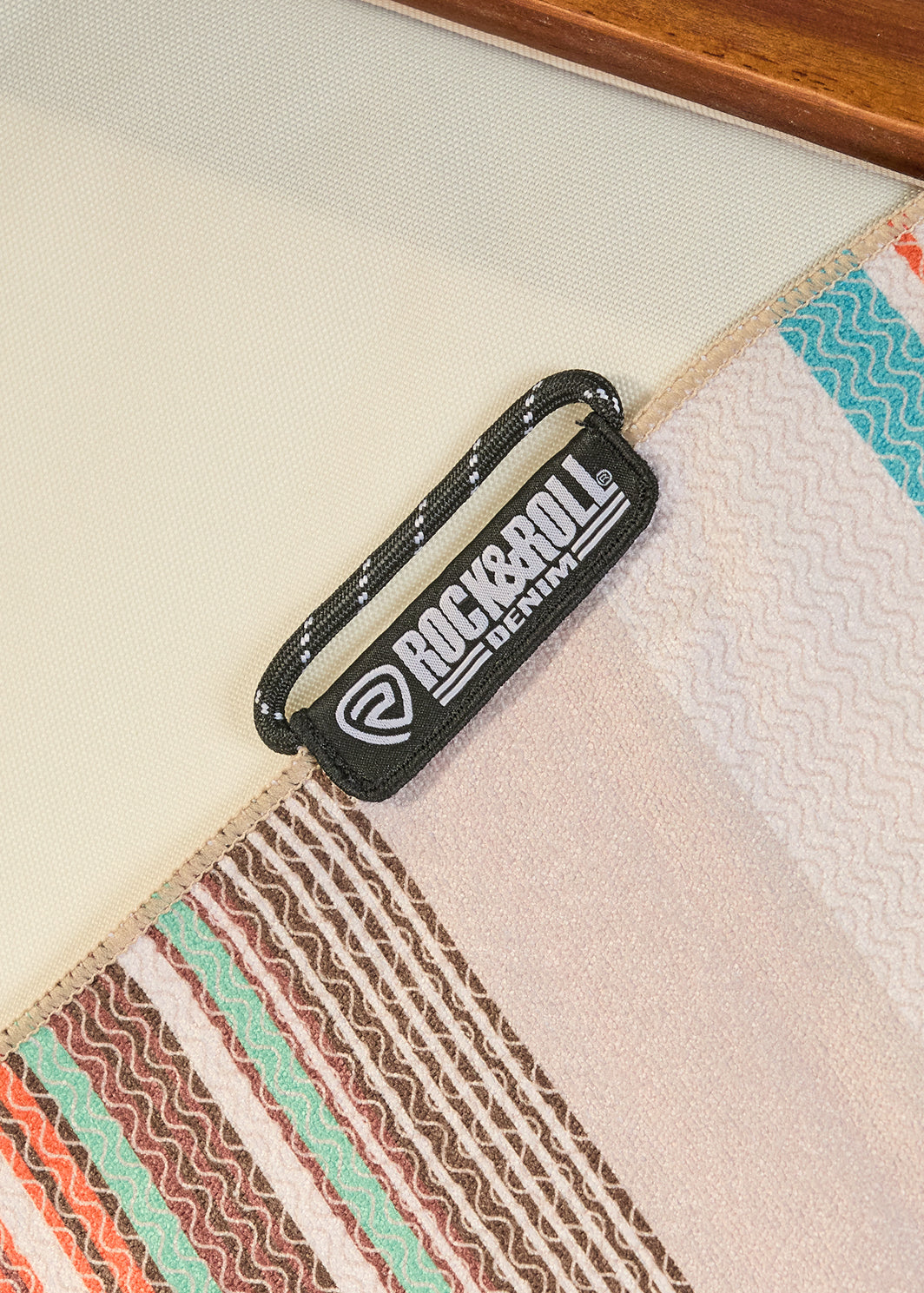Rock & Roll Tan Stripe Towel