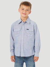 Load image into Gallery viewer, Wrangler Boy&#39;s Cowboy Cut Denim Western Shirt
