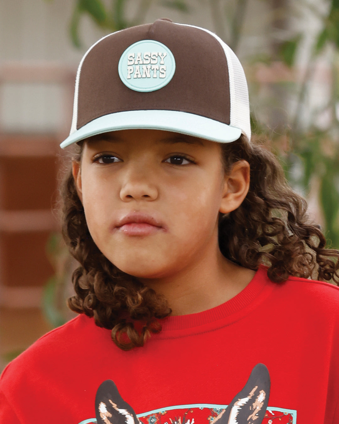 Cruel Girl's Brown Sassy Pants Trucker Cap