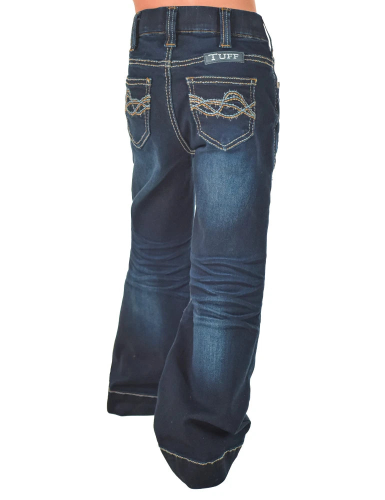 Cowgirl Tuff Girls Pull-On Dark DFMI Trouser