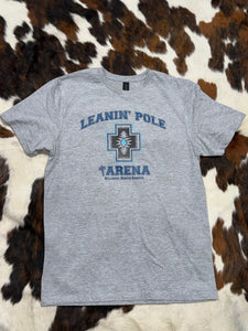 Leanin' Pole Arena Blue Harding Logo T-Shirt