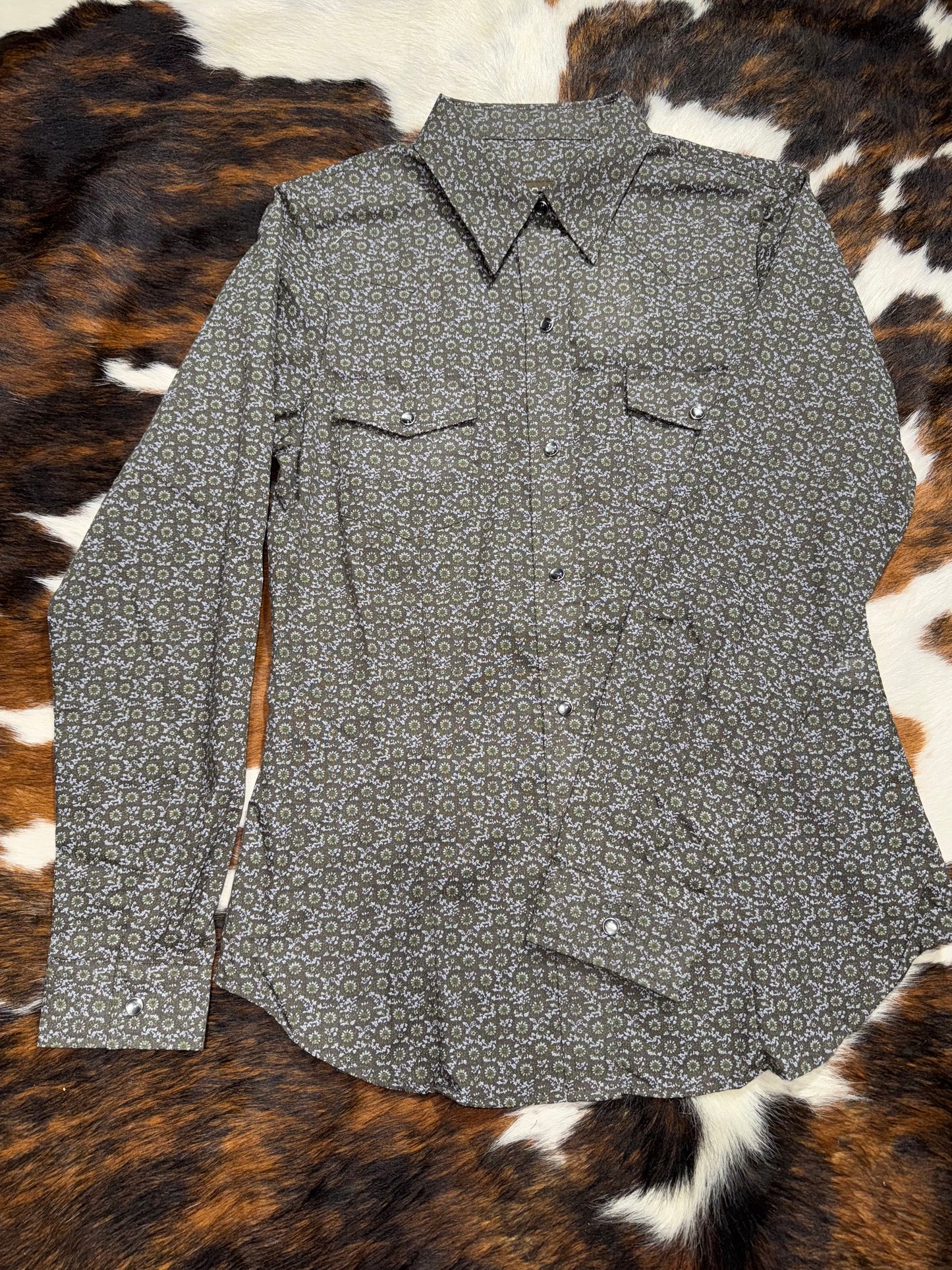 Stetson Women's Olive Floral Western Shirt