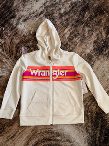 Wrangler Girl's Serape Logo Full Zip Hoodie